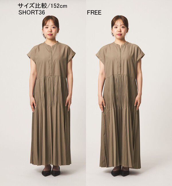 UNITED ARROWS green label relaxing「【結論シリーズ】全方位映えプリーツワンピ［size SHORT/TALLあり］」|ワンピース|