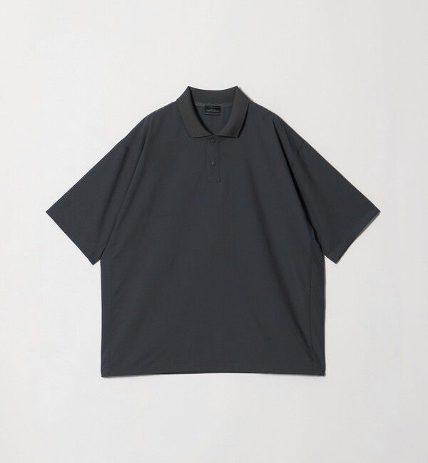 UNITED ARROWS green label relaxing「Dot Air ドローコード 半袖 ポロシャツ -ストレッチ-」|ポロシャツ|MD.GRAY
