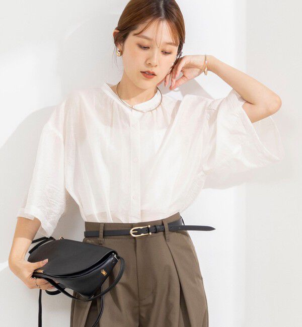 NOLLEY'S「ウォッシャブル袖2ＷAYシアーブラウス」|シャツ・ブラウス|
