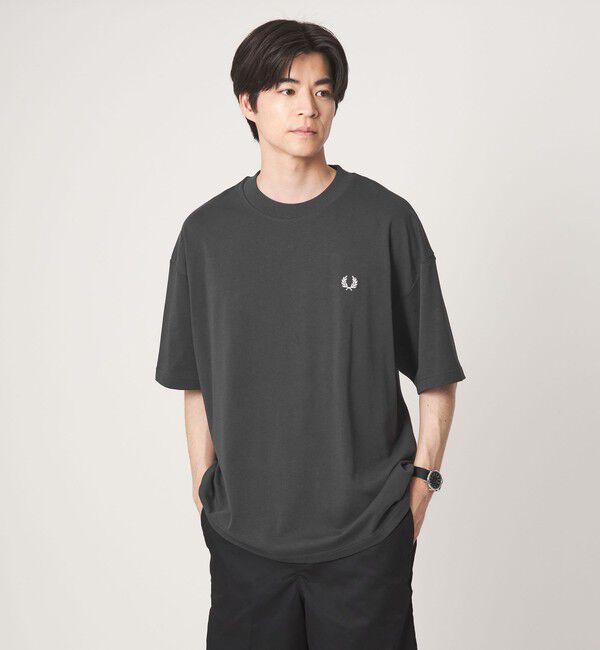 UNITED ARROWS green label relaxing「＜FRED PERRY＞バックプリント ローレル リース 半袖 Tシャツ カットソー」|Tシャツ・カットソー|DK.GRAY