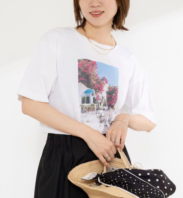NOLLEY'S「ウォッシャブルフォトT」|Tシャツ・カットソー|ホワイト系2