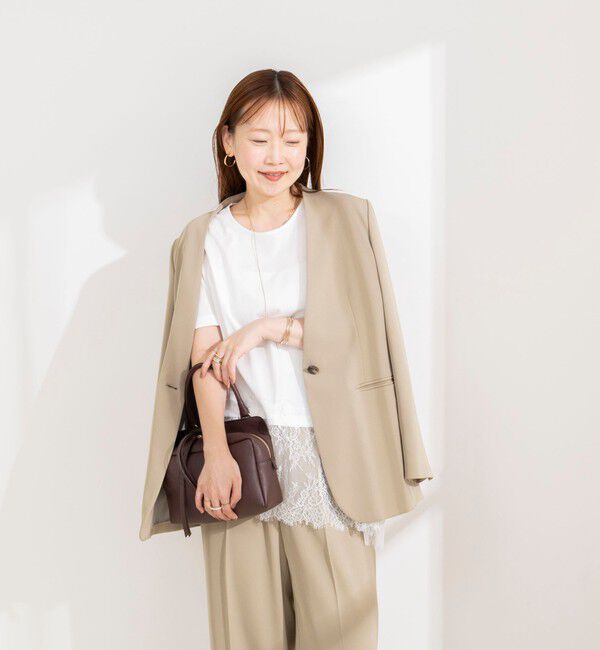 NOLLEY'S sophi「ウォッシャブル裾レースイレヘムＴシャツ」|Tシャツ・カットソー|