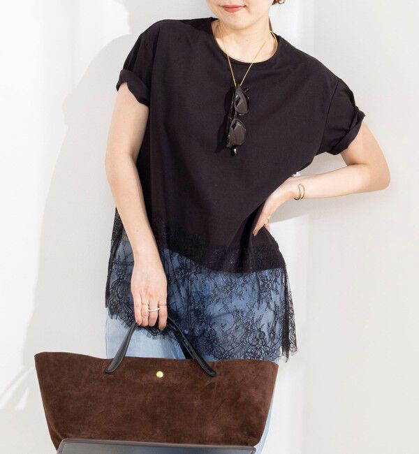 NOLLEY'S sophi「ウォッシャブル裾レースイレヘムＴシャツ」|Tシャツ・カットソー|