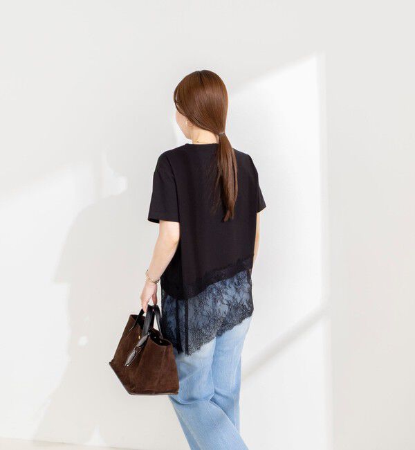 NOLLEY'S sophi「ウォッシャブル裾レースイレヘムＴシャツ」|Tシャツ・カットソー|