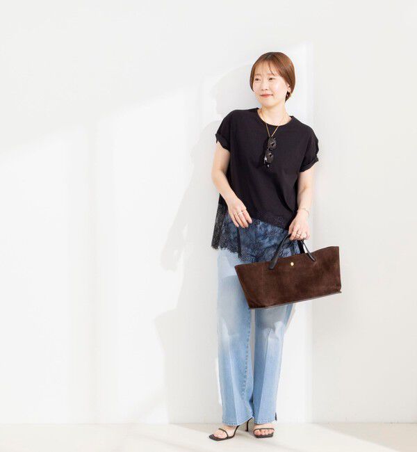 NOLLEY'S sophi「ウォッシャブル裾レースイレヘムＴシャツ」|Tシャツ・カットソー|