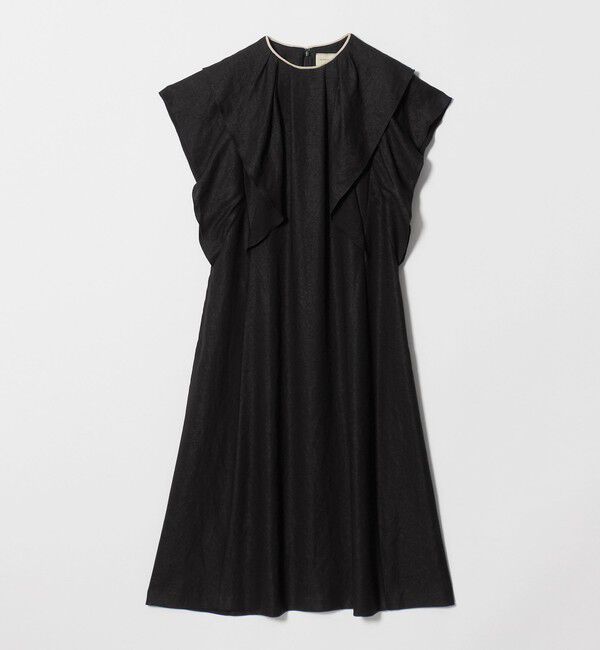UNITED ARROWS「Spiree IAS フレア ワンピース ‐接触冷感 UVカット ウォッシャブル‐」|ワンピース|BLACK