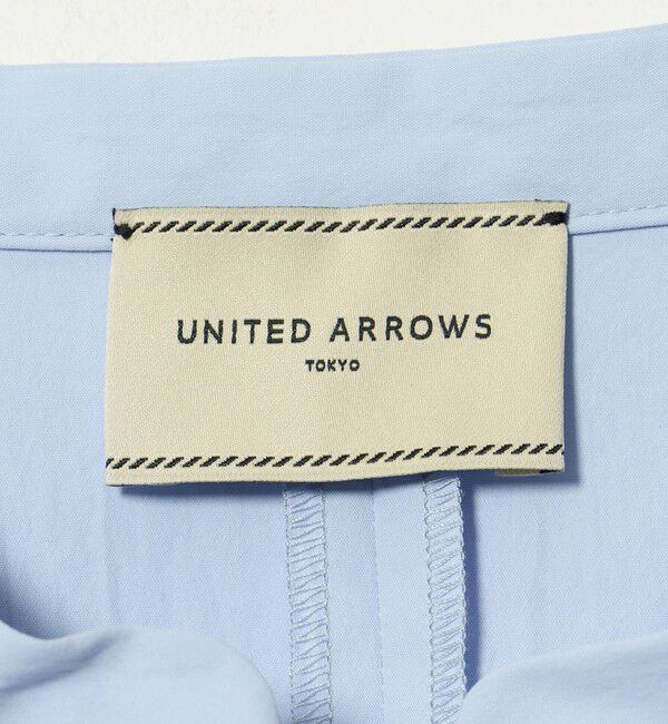 UNITED ARROWS「メロー フリル スキッパー ワンピース ‐防シワ 吸水速乾 UVカット 遮熱性 接触冷感‐」|ワンピース|