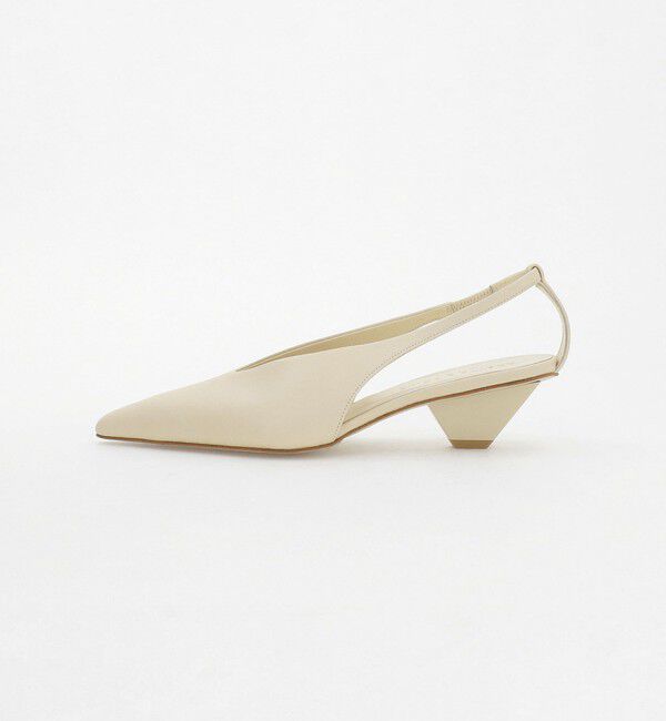 ODETTE E ODILE「トラペーズヒール バックベルトパンプス45&uarr;」|パンプス|BEIGE