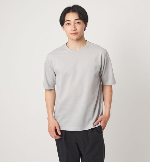 UNITED ARROWS green label relaxing「ハイツイスト ツイル クルーネック カットソー」|Tシャツ・カットソー|LT.GRAY