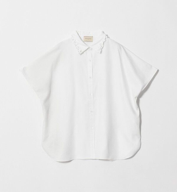 UNITED ARROWS「ミニフリル シャツ」|シャツ・ブラウス|OFF WHITE