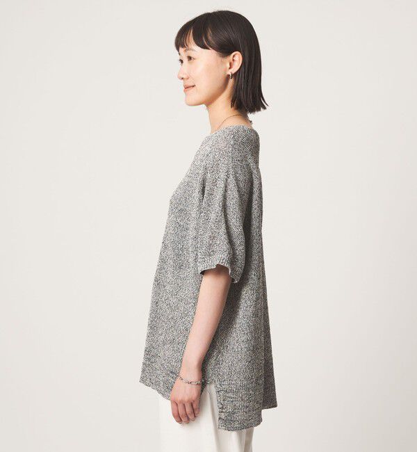 UNITED ARROWS green label relaxing「メランジ ペーパーヤーン プルオーバー」|ニット・セーター|