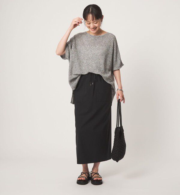 UNITED ARROWS green label relaxing「メランジ ペーパーヤーン プルオーバー」|ニット・セーター|