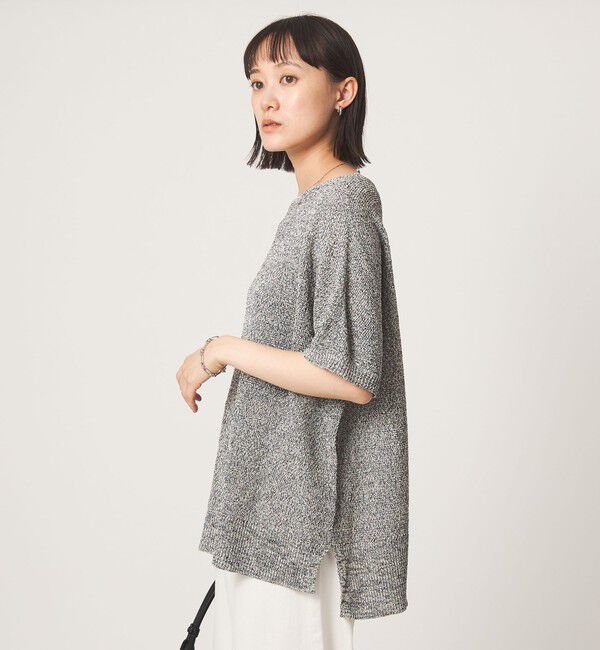 UNITED ARROWS green label relaxing「メランジ ペーパーヤーン プルオーバー」|ニット・セーター|