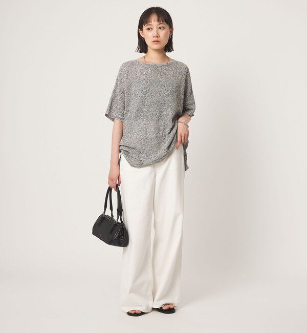 UNITED ARROWS green label relaxing「メランジ ペーパーヤーン プルオーバー」|ニット・セーター|