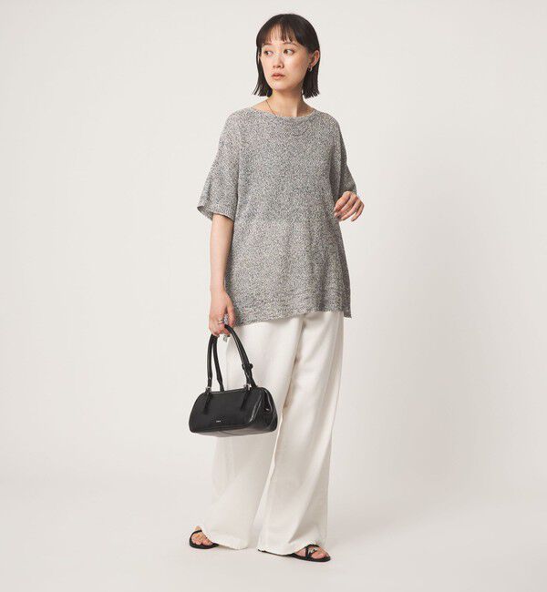 UNITED ARROWS green label relaxing「メランジ ペーパーヤーン プルオーバー」|ニット・セーター|