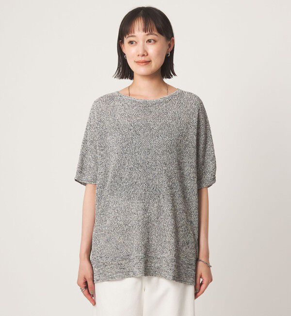 UNITED ARROWS green label relaxing「メランジ ペーパーヤーン プルオーバー」|ニット・セーター|