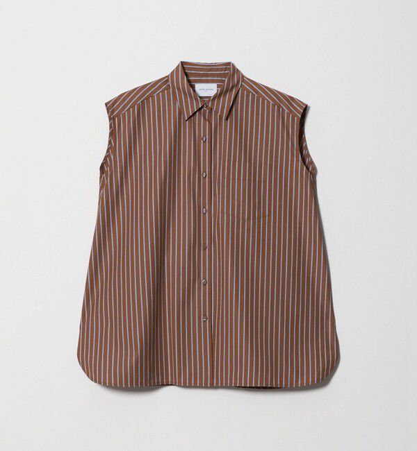 UNITED ARROWS「バックフレア フレンチスリーブ シャツ」|シャツ・ブラウス|