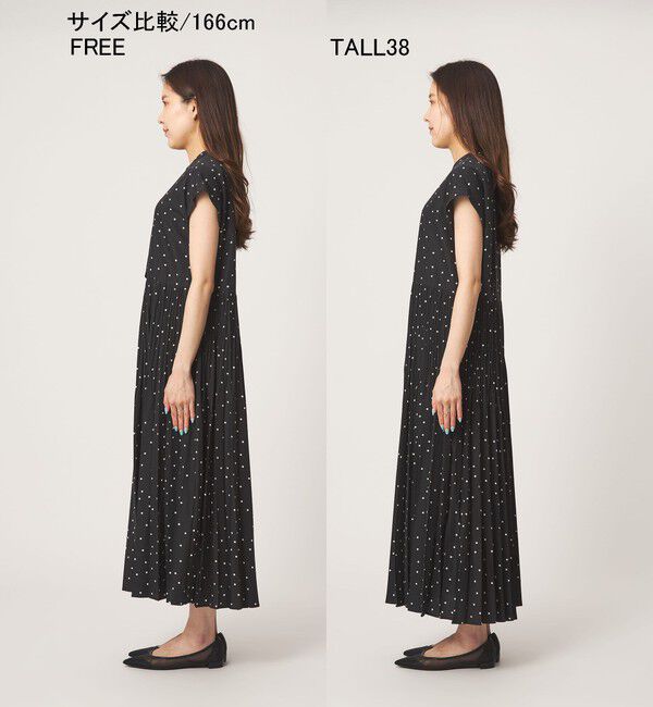 UNITED ARROWS green label relaxing「【結論シリーズ】全方位映えプリーツワンピ ドット 」|ワンピース|