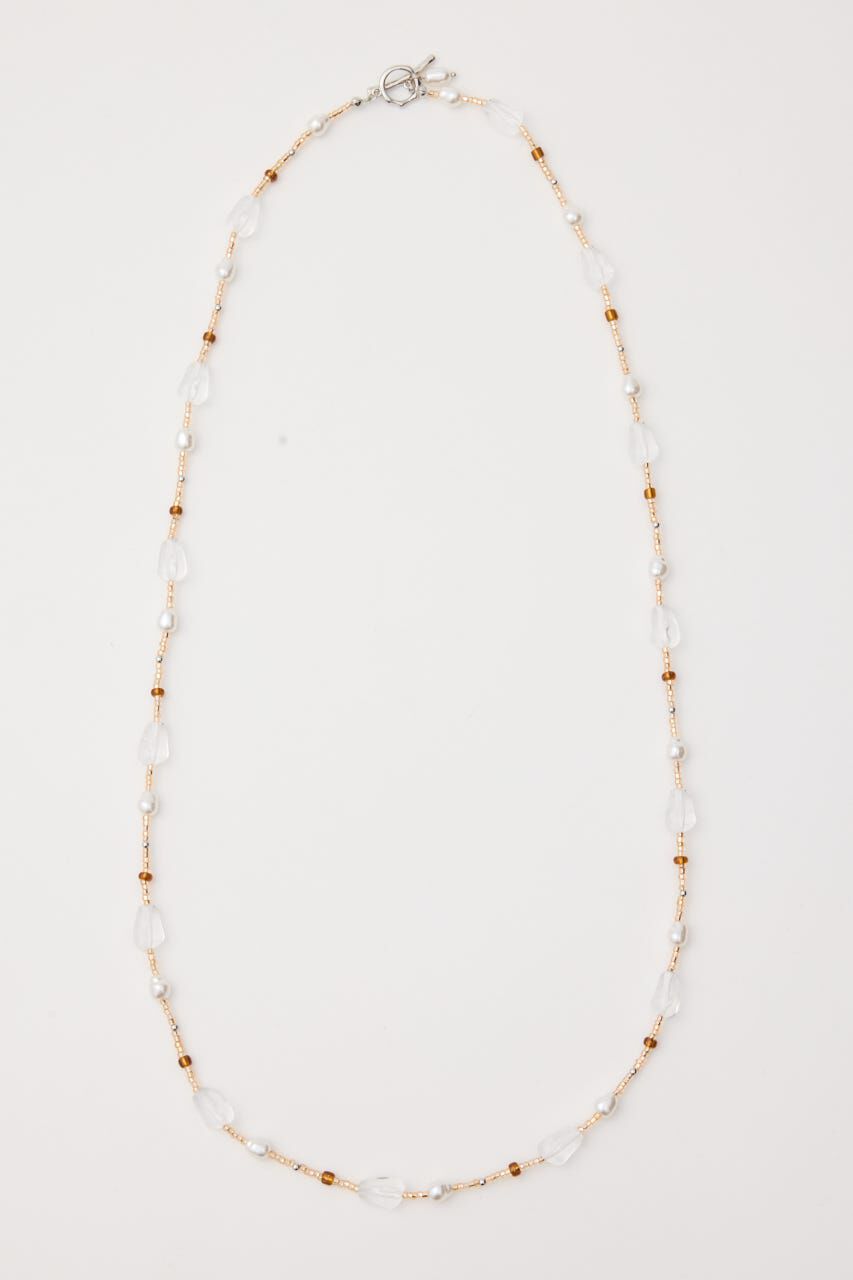 MOUSSY「F/PEARL MIX BEADED ネックレス」|ネックレス|ORG