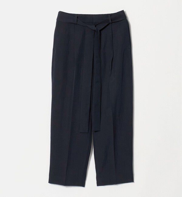 UNITED ARROWS「ハケメ ライク テーパードパンツ ‐ウォッシャブル‐」|スラックス|NAVY