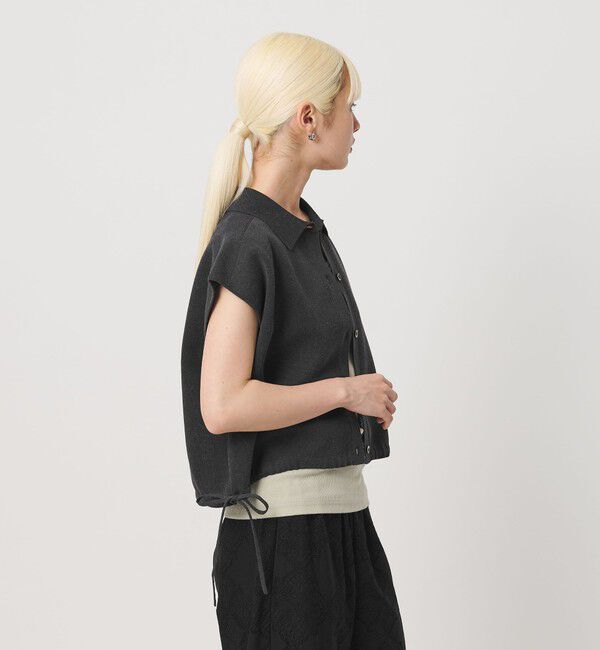 BEAUTY&YOUTH UNITED ARROWS「ヘムドローストリング シャツカーディガン ウォッシャブル」|ニット・セーター|