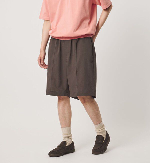 UNITED ARROWS「DotAir ドットエア オールギャザー ワイド ショーツ 吸水速乾 タテストレッチ」|その他|DK.BROWN