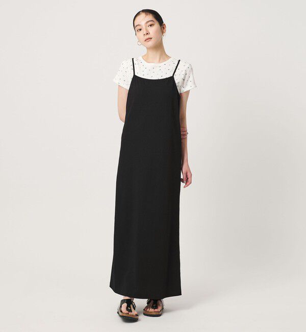 BEAUTY&YOUTH UNITED ARROWS「【WEB限定】シアートップス＆キャミソールワンピースセット」|ワンピース|BLACK