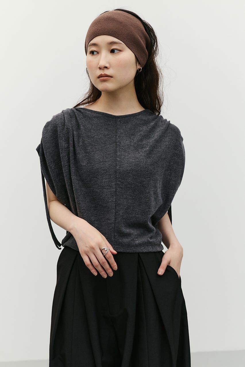 STYLEMIXER「ショルダードレープトップ」|タンクトップ|C.GRY