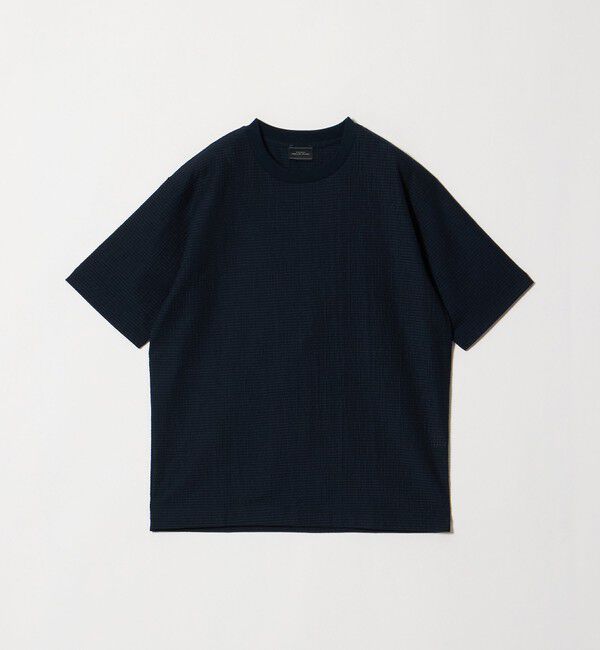 UNITED ARROWS green label relaxing「サッカー クルーネック 半袖 Tシャツ」|Tシャツ・カットソー|NAVY