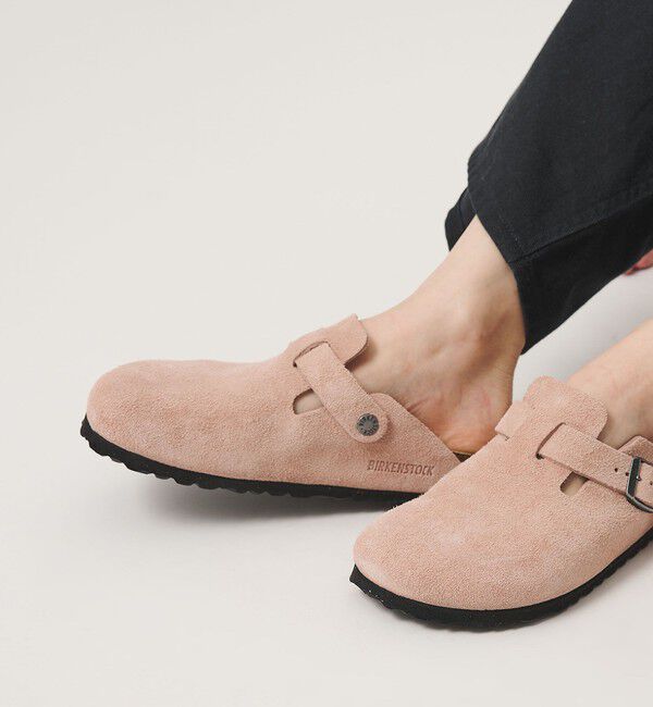 BEAUTY&YOUTH UNITED ARROWS「＜BIRKENSTOCK＞スエード ボストン サンダル」|サンダル|LT.PINK
