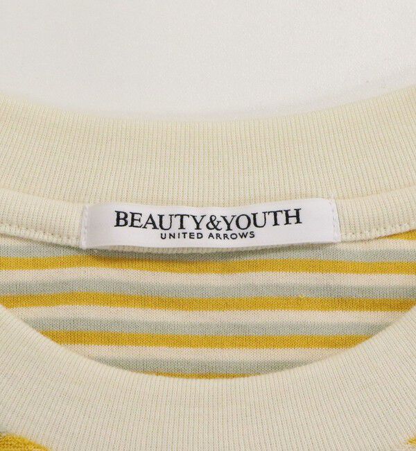 BEAUTY&YOUTH UNITED ARROWS「コットン パイルボーダー ショートスリーブ Tシャツ」|Tシャツ・カットソー|