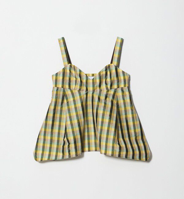 UNITED ARROWS「カラー ギンガムチェック キャミソール ‐ウォッシャブル‐」|キャミソール|YELLOW