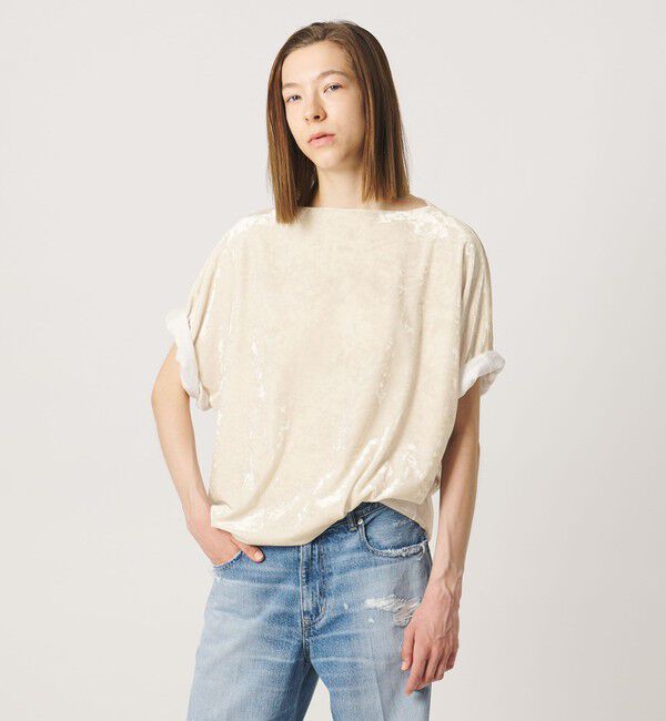 AEWEN MATOPH「＜AEWEN MATOPH＞ベロア ドルマンスリーブブラウス ウォッシャブル」|シャツ・ブラウス|OFF WHITE