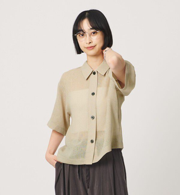 BEAUTY&YOUTH UNITED ARROWS「ポリエステル メッシュ ショートスリーブシャツ」|シャツ・ブラウス|