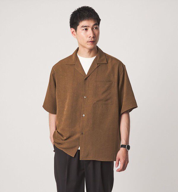 UNITED ARROWS green label relaxing「スラブ オープンカラー 半袖 シャツ」|シャツ・ブラウス|MOCA