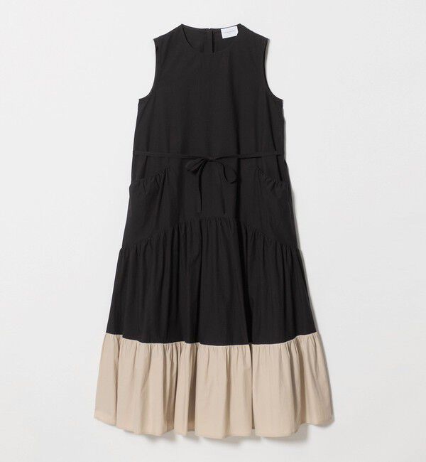 UNITED ARROWS「ポケット ティアード マキシスカート」|ワンピース|BLACK