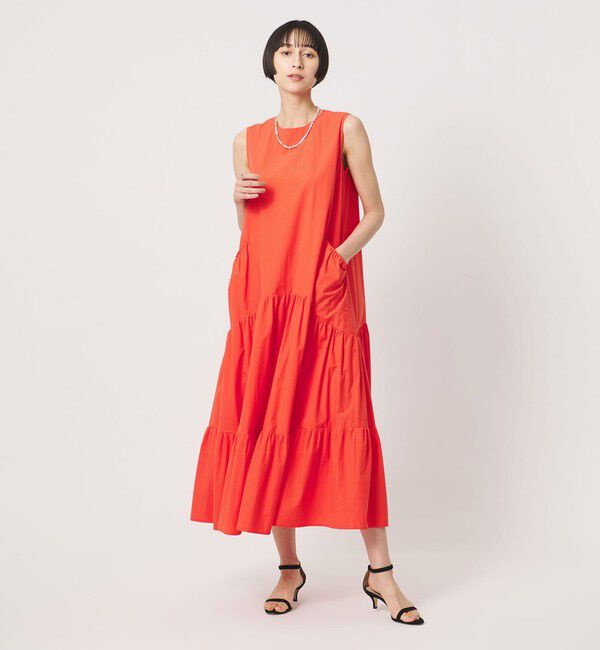 UNITED ARROWS「ポケット ティアード マキシスカート」|ワンピース|