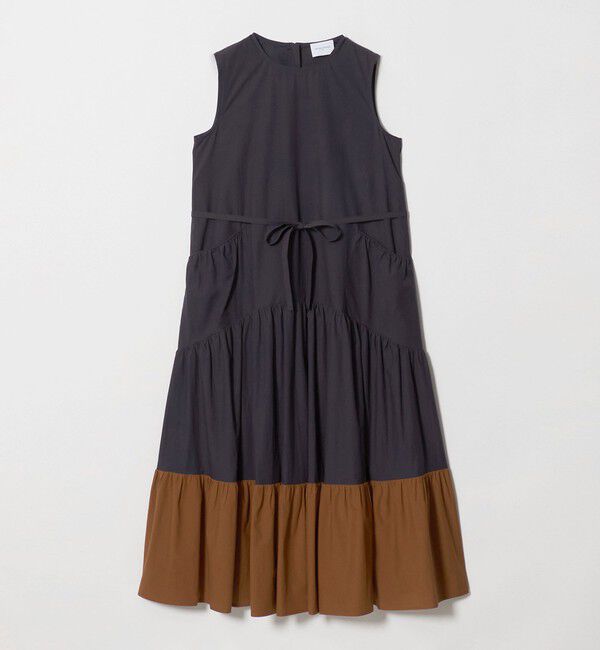 UNITED ARROWS「ポケット ティアード マキシスカート」|ワンピース|NAVY