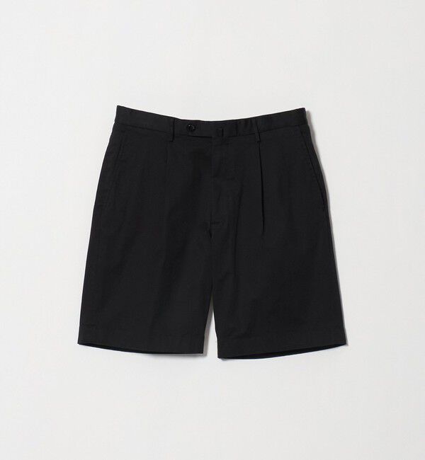 UNITED ARROWS「ツイル ベーシック 1プリーツ ショーツ」|その他|BLACK