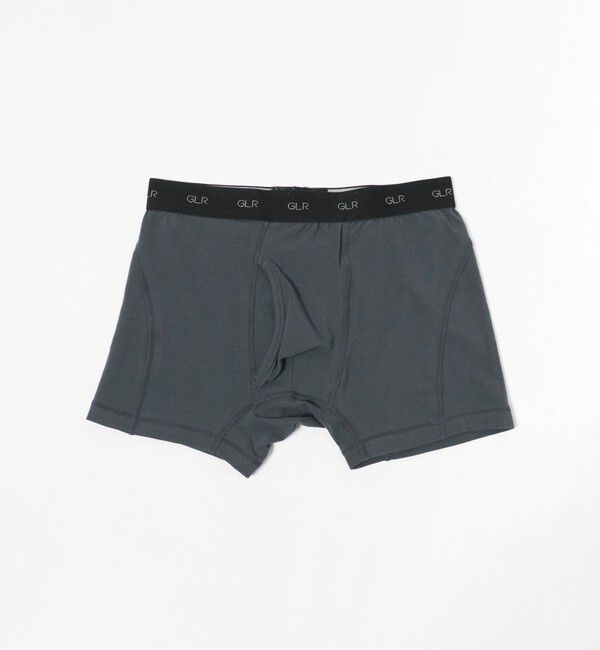 UNITED ARROWS green label relaxing「ファイン オーガニック ソリッド ボクサーパンツ」|インナー|DK.GRAY