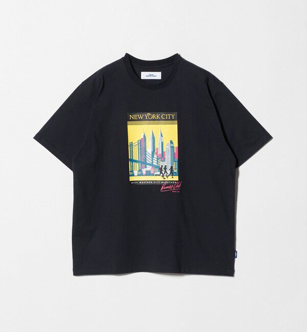 NICE WEATHER「＜NICE WEATHER＞NYCプリント Tシャツ」|Tシャツ・カットソー|NAVY