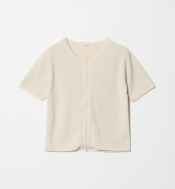 BEAUTY&YOUTH UNITED ARROWS「コットン ジップ クルーネック カーディガン ウォッシャブル」|カーディガン|OFF WHITE