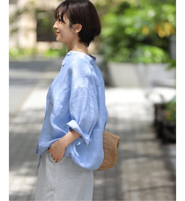 JOURNAL STANDARD relume「《一部WEB限定追加予約》カラーリネンドロストシャツ」|シャツ・ブラウス|