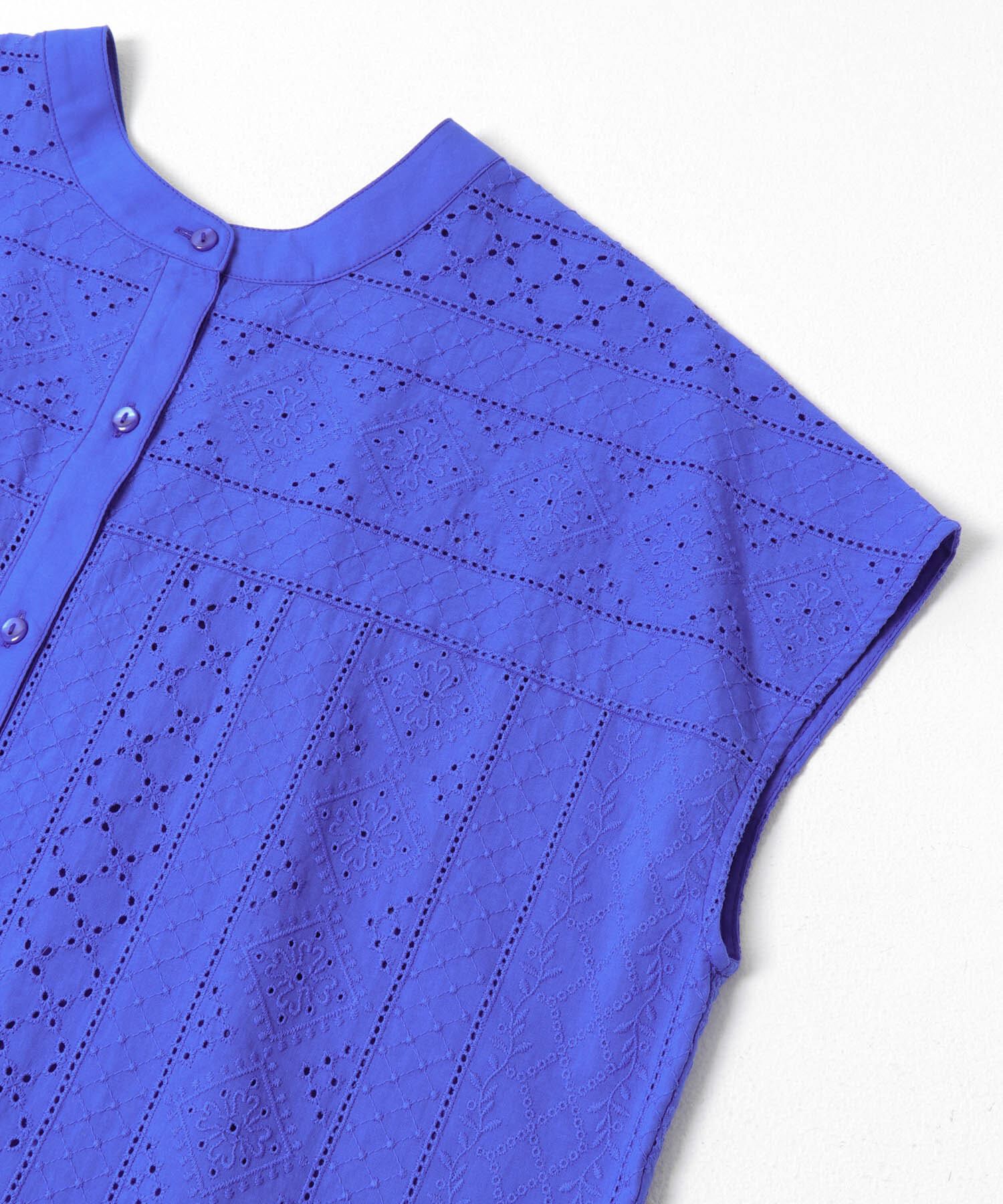 Sonny Label 「『WEB限定』バンドカラーコットンレースシャツ」|シャツ・ブラウス|
