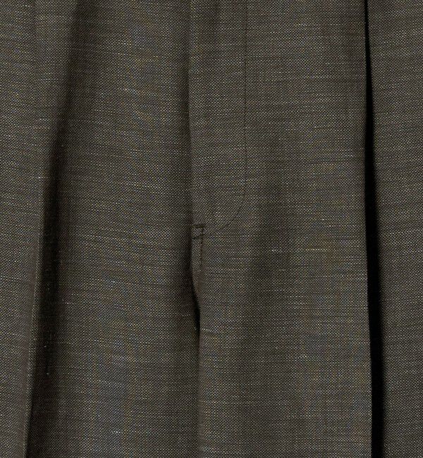 UNITED ARROWS green label relaxing「TW リネン デニムライク 01 ワイド 1プリーツ スラックス セットアップパンツ」|スラックス|
