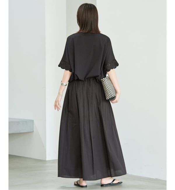 SLOBE IENA「《WEB限定/追加2予約》レースコンビニュアンスプルオーバー」|Tシャツ・カットソー|
