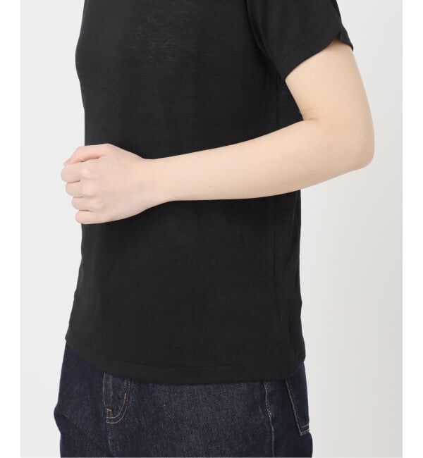 SLOBE IENA「《追加2》スラブ天竺5分袖TEE」|Tシャツ・カットソー|