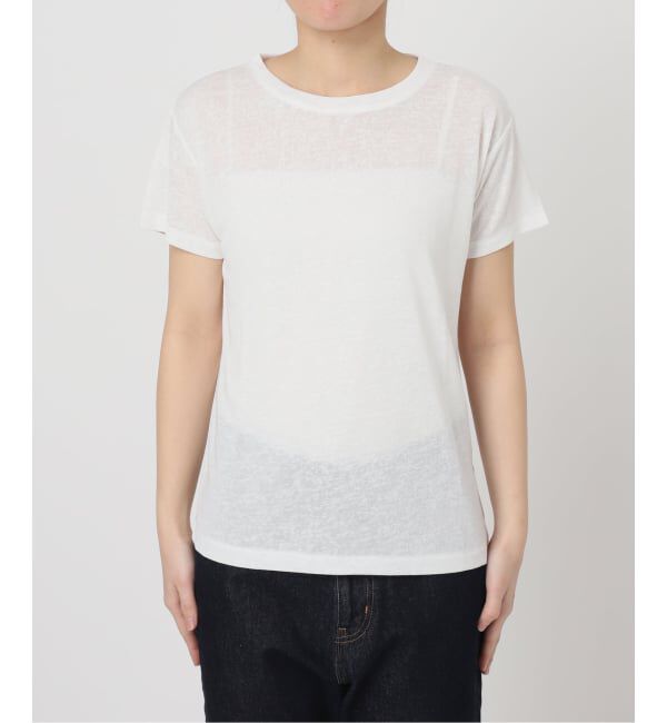 SLOBE IENA「《追加2》スラブ天竺5分袖TEE」|Tシャツ・カットソー|