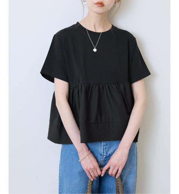 SLOBE IENA「《予約》ペプラムデザインカットソー」|Tシャツ・カットソー|