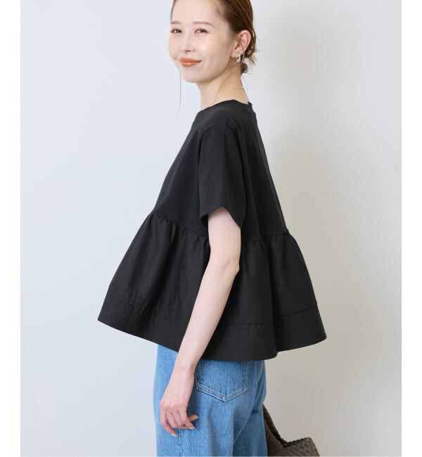 SLOBE IENA「《予約》ペプラムデザインカットソー」|Tシャツ・カットソー|